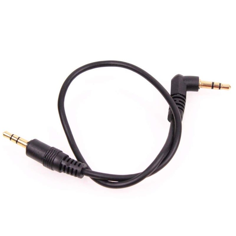 CamDesign 12-in 3.5mm (1/8") TRS Male to TRS Male Right Angle Stereo Audio Cable 90Â° Connector for Flush Connections Beveled Step Down Design Compatible with iPhone iPod Smartphone Tablet & MP3 Cases